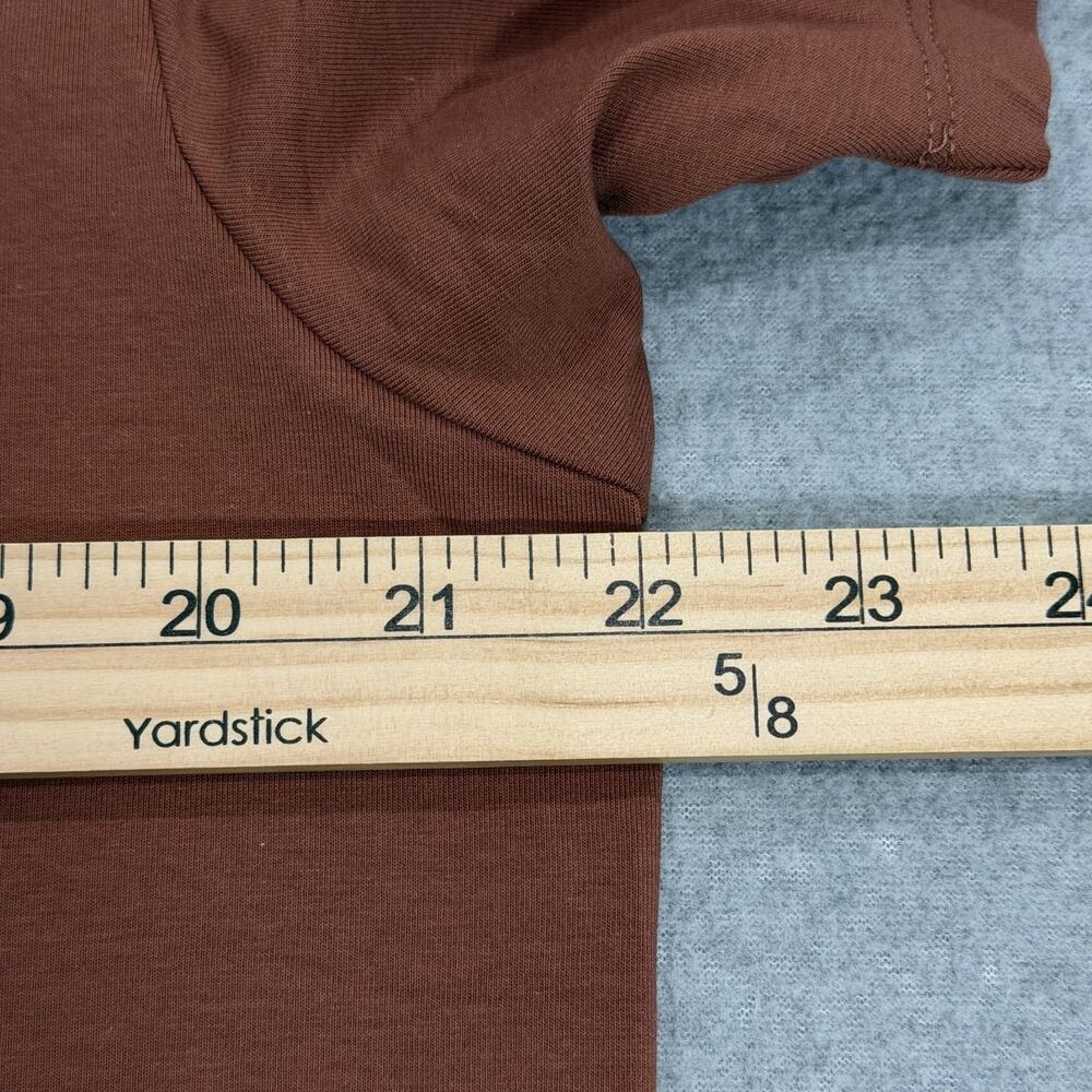 Kenneth Cole Mens V-Neck T-Shirt Large L Brown Sequoia Short Sleeve Stretch NWT - Picture 9 of 10